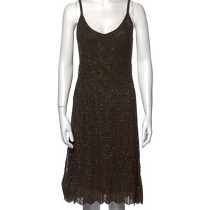 Carmen Marc Valvo Collection Sz Small - Dark Green Cocktail Dress - GORGEOUS!